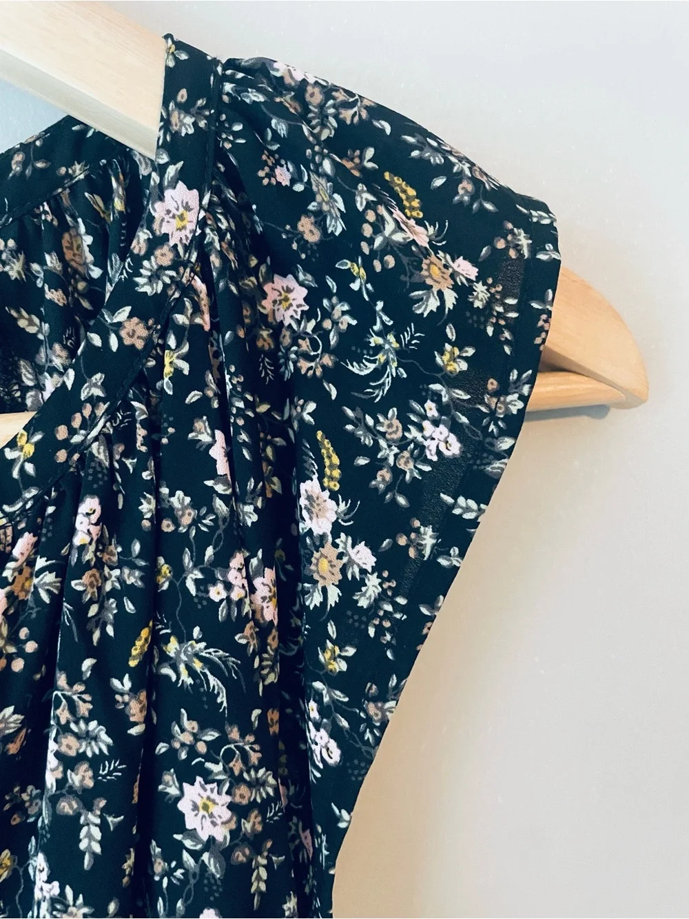 J. Crew Black Floral Dress